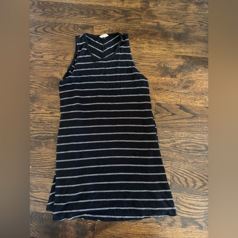 Madewell Black and White Striped Top